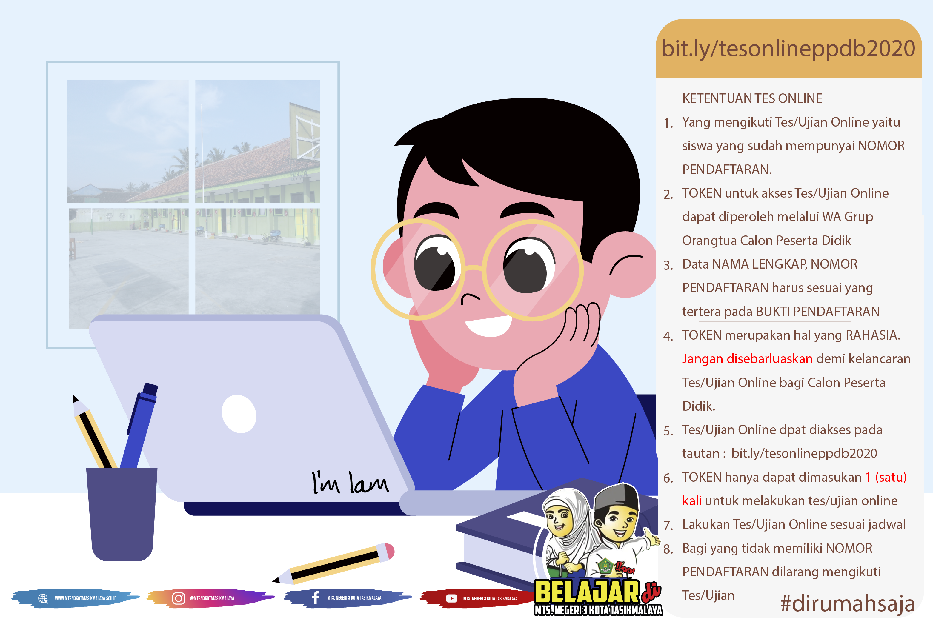 KETENTUAN TES ONLINE